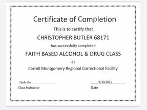 Faith Based Alcohol & Drug Class