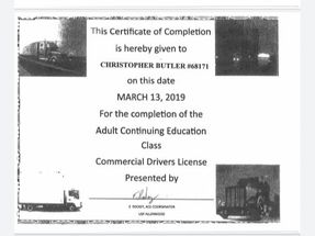 Commercial Drivers License